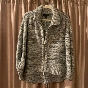 Banana Republic Heather Grey Wool Blend Poncho